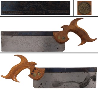 W. Cresson, Philadelphia, Pennsylvania: Extraordinary Ca. 1850's Steel Back Sa