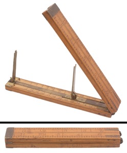 Ullathorne & Company, Barnard Castle, England: Folding Shoe Measure Rule