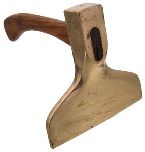 Unmarked: Unus. Solid Brass Veneer Hammer