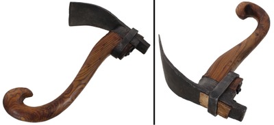 Unmarked: Early Hook Hdl. "Strap" Type Adze