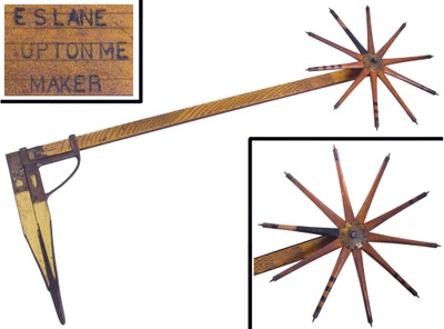 E.S. Lane, Upton, Massachusetts: Walking Wheel Log Caliper