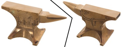 Unmarked: Western Theme Engraved Min. Anvil