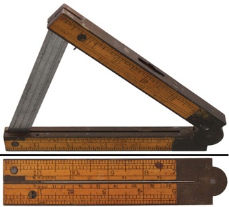 Chapin-Stephens Company, Pine Meadow, Connecticut, No. 036: Patent Inclinometer Folding Rule