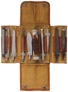 Napanoch Knife Company, Napanoch, New York: Extra Clean Stag Hdl Multi Purpose Knife