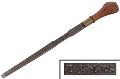 Unmarked: Hand Made B'wood Hdl. Screwdriver
