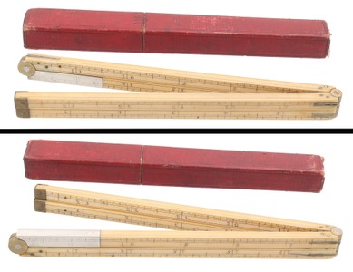 Unmarked: Early Square Section Two-Foot, Four-Fold