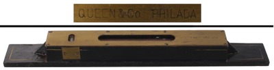 James  W. Queen & Company, Philadelphia, Pennsylvania: Cast Iron Bench Level