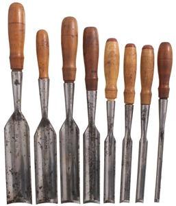 Buck Brothers, Millbury, Massachusetts: Stepped Set Of 10 Socket Gouges