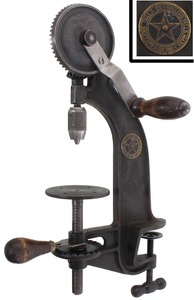 Millers Falls Company, Millers Falls, Massachusetts: Clean And Usable Hand Crank Drill Press