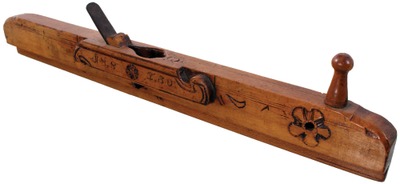 Unmarked: Carved European Rabbet Plane