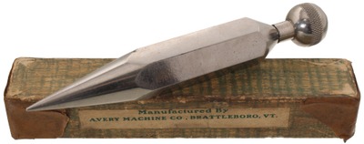 Avery Machine Company, Brattleboro, Vermont: Unusual Hexagonal Plumb Bob