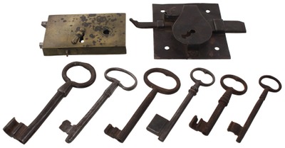 Unmarked: Lot Of Seven Early Type Keys