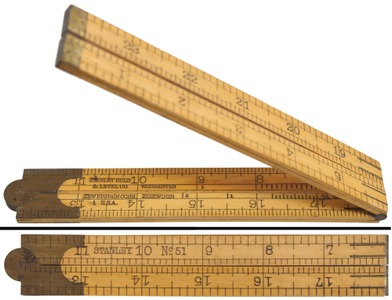 Stanley Rule & Level, No. 51: Two Foot, Four Fold Folding Rule