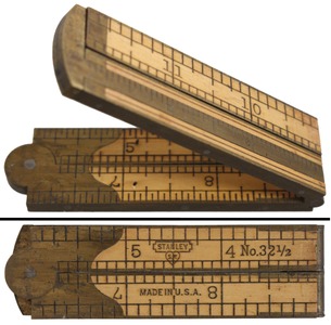Stanley Rule & Level, No. 32 1/2: Arch Jt., Full Bound Folding Rule