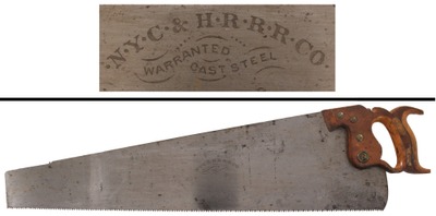 New York Central & Hudson River Railroad: Custom Etched 7 Point Xcut Saw