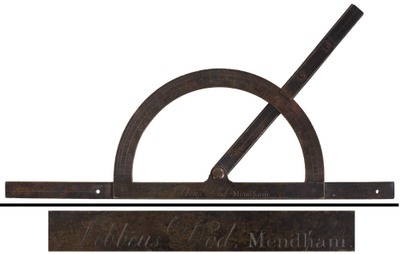 Lebbeus Dod, Mendham, New Jersey: Eighteenth Century Precision Protractor