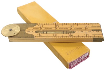 Lufkin Rule Company (England), No. 863 L: Boxwood Combination Folding Rule