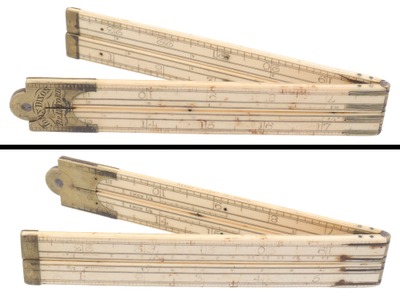 Dixon & Ryan, Bradford, England: Two-Foot, Four-Fold Folding Rule