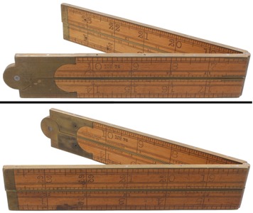 Stanley Rule & Level, No. 76: Two Foot, Four Fold Folding Rule