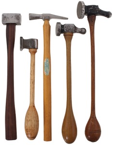 Assorted Makers: Wkg. Set Of Five Metal Wkg. Hammers