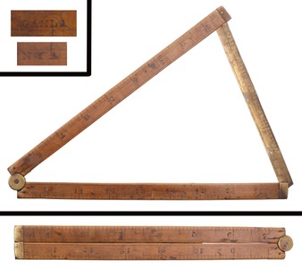 Unmarked: Early Multiple Scale'wood Folding Rule