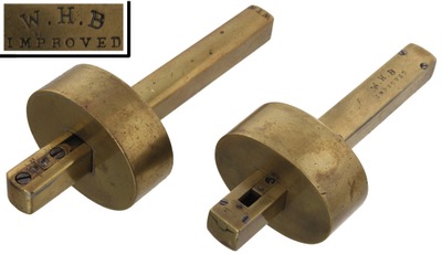 W.H. B.: Unusual Solid Brass Marking Gauge
