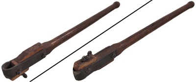 Unmarked: Early Hand Forged Lathe "Hustler"