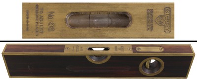 STANLEY (Unmarked), No. 98: Brass-Bound Rosewood Level
