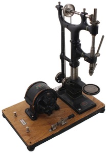 Doll & Company, Nuremberg, Germany: "Bohrmaschine" Drill Press & Motor