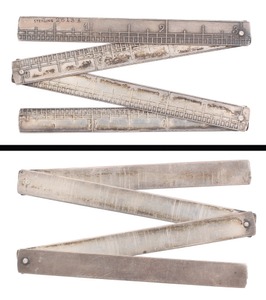 Unmarked: Sterling Silver Zig-Zag Folding Rule