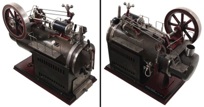 Josef Falk Company, Nuremberg, Germany, No. 456/3S: Stationare Locomobil Model Steam Engine