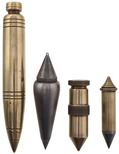 Unmarked: Four Mid-Century Modern Plumb Bobs