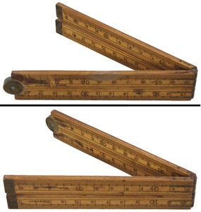 Stanley Rule & Level: Rare 50 Cm., 4-Fold Folding Rule