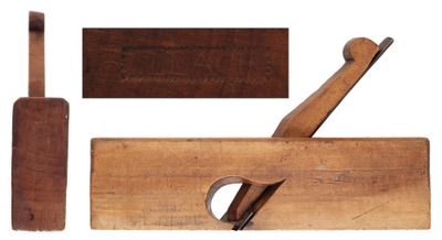I. Leach: Early Yellow Birch Rabbet Molding Plane