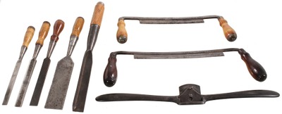 Assorted Makers: Lot Of Clean & Usabl Woodworking Tools
