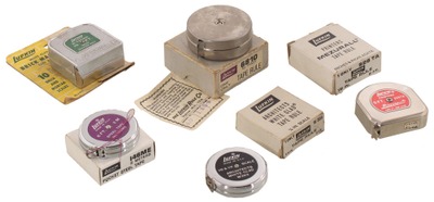 Lufkin Rule Company, Saginaw, Michigan: Five Original Box Tape Measures