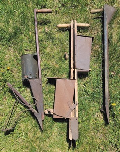 Assorted Makers: Three Early Mechanic Hand Planters