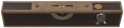 Stratton Brothers, Greenfield, Massachusetts, No. 10: Brass Bound Rosewood Level