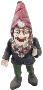 Unmarked: Solid Cast Iron Garden Gnome