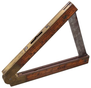 Chapin-Stephens Company, Pine Meadow, Connecticut, No. 036: Patent Inclinometer Folding Rule
