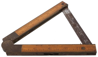 Chapin-Stephens Company, Pine Meadow, Connecticut, No. 036: Patent Inclinometer Folding Rule