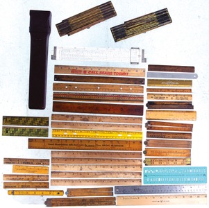 Assorted Makers: Lot Of Fixed And Folding Rule