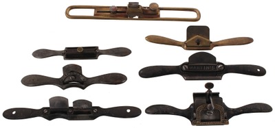 Assorted Makers: Lot Of Early Type Spoke Shaves