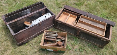 Assorted Makers: Lot Of Lg. Size Auger Bitsool Chests