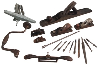 Assorted Makers: Lot Of Clean & Usabl Woodworking Tools