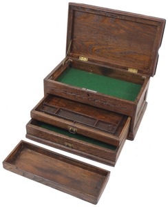 Unmarked: Classic 19th C. Mach. Tool Chest