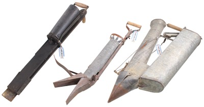 Assorted Makers: Three Early Metal Body Hand Planters