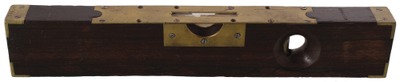 J.W. Harmon, Boston, Massachusetts: Brass & Rosewood Plumb & Level