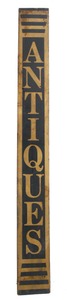Unmarked: Ca. 1950's "Antiques Sign