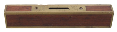 Stratton Brothers, Greenfield, Massachusetts, No. 10: Brass Bound Rosewood Level